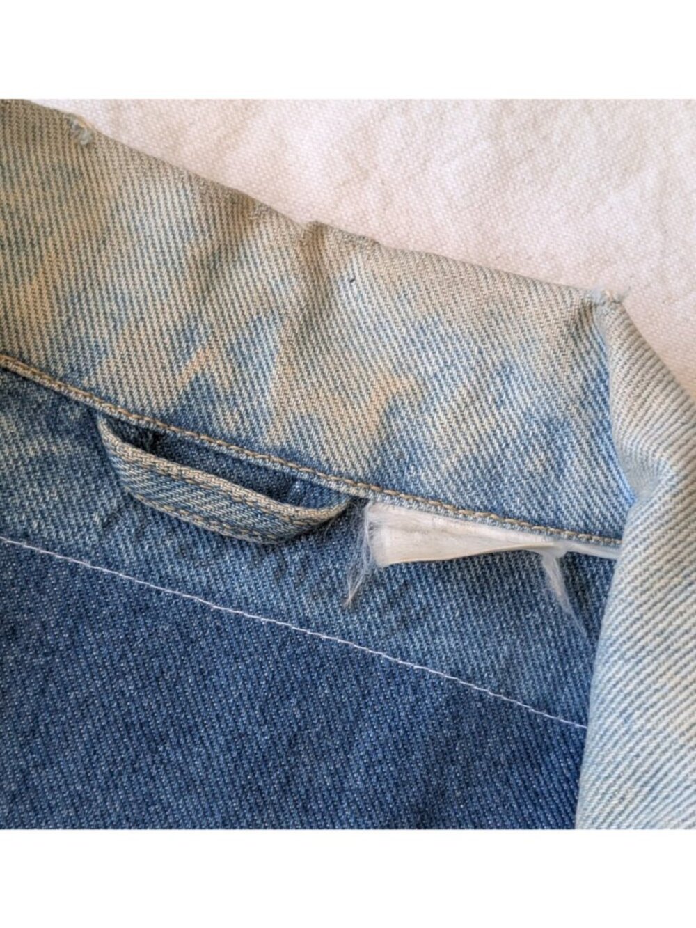 Vintage 80s Snoopy Honda Biker Denim Patch Jacket Wrangler Pocket Full Zip Large - Picture 5 of 12